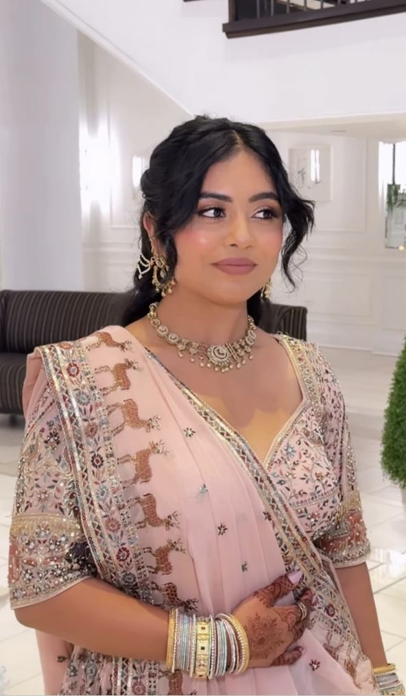 Rajvi Nayak bridal makeup artistry by Beauty By Krimse